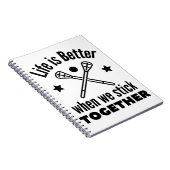 Lacrosse: Het leven is beter als we bij elkaar bli Notitieboek (Rechterzijde)