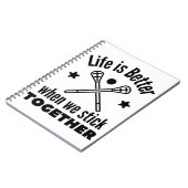 Lacrosse: Het leven is beter als we bij elkaar bli Notitieboek (Linkerzijde)