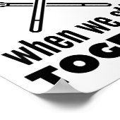 Lacrosse: Het leven is beter als we bij elkaar bli Poster (Hoek)