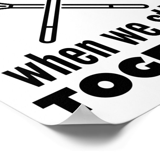 Lacrosse: Het leven is beter als we bij elkaar bli Poster (Hoek)