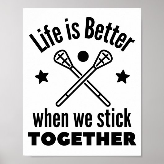Lacrosse: Het leven is beter als we bij elkaar bli Poster (Voorkant)
