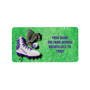Lacrosse-hoe-sticker OogMasker-bal met Jouw naam Etiket