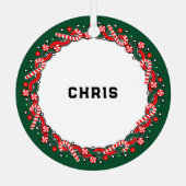 Lacrosse Holiday Gift Ceramic Ornament (Achterkant)