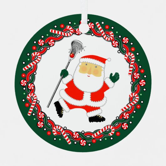 Lacrosse Holiday Gift Ceramic Ornament (Voorkant)