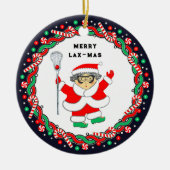 Lacrosse Holiday Gift Ceramic Ornament (Voorkant)