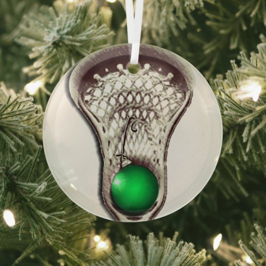 Lacrosse Holiday Gift Glas Ornament (Insitu)
