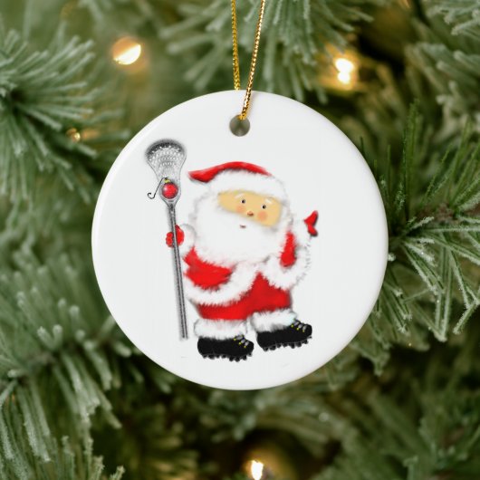 Lacrosse Holiday Gift Keramisch Ornament (Boom)