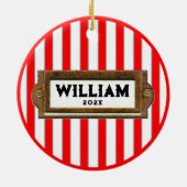 Lacrosse Holiday Gift Keramisch Ornament (Achterkant)