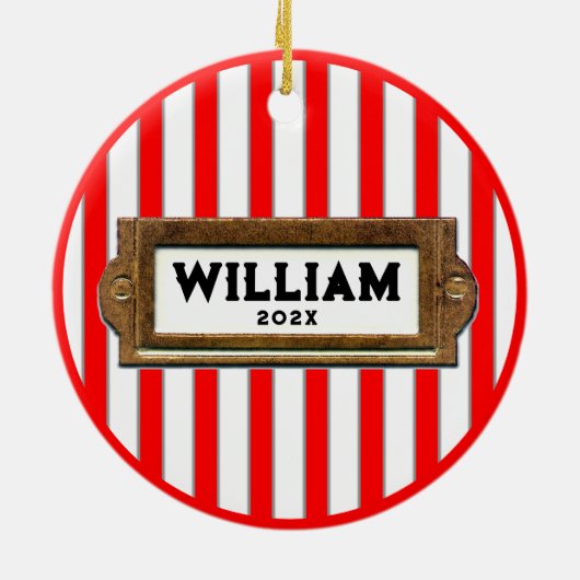 Lacrosse Holiday Gift Keramisch Ornament (Achterkant)