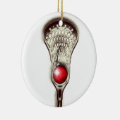 Lacrosse Holiday Gift Keramisch Ornament (Rechts)