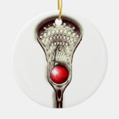 Lacrosse Holiday Gift Keramisch Ornament (Voorkant)