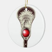 Lacrosse Holiday Gift Keramisch Ornament (Links)