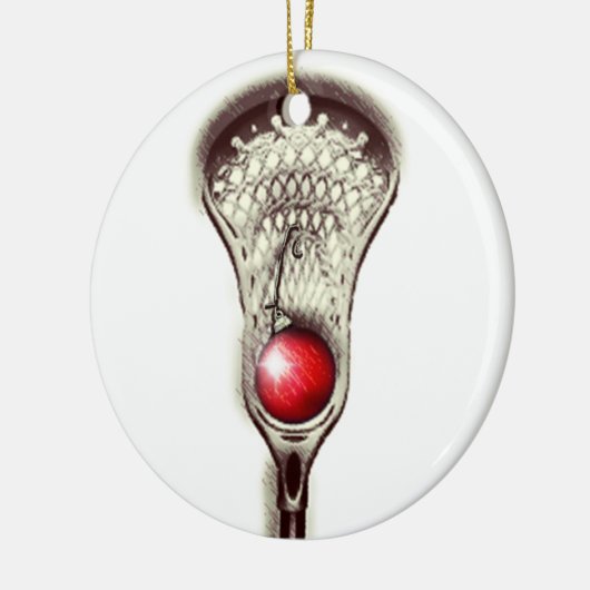 Lacrosse Holiday Gift Keramisch Ornament (Links)