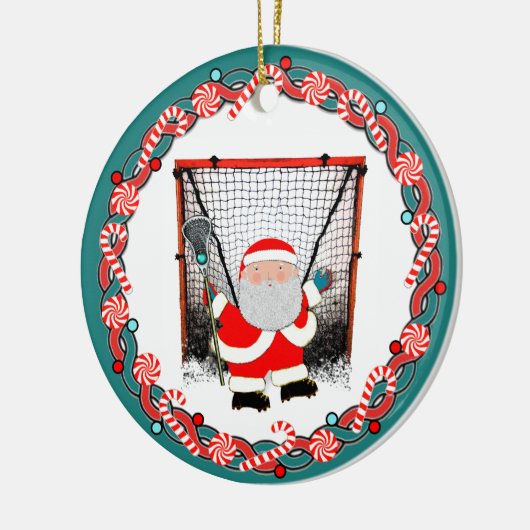Lacrosse Holiday Gift Keramisch Ornament (Links)