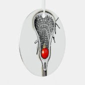 Lacrosse Holiday Gift Metalen Ornament (Voorkant Rechts)