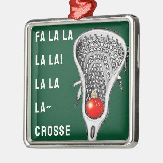 Lacrosse Holiday Gift Metalen Ornament (Links)