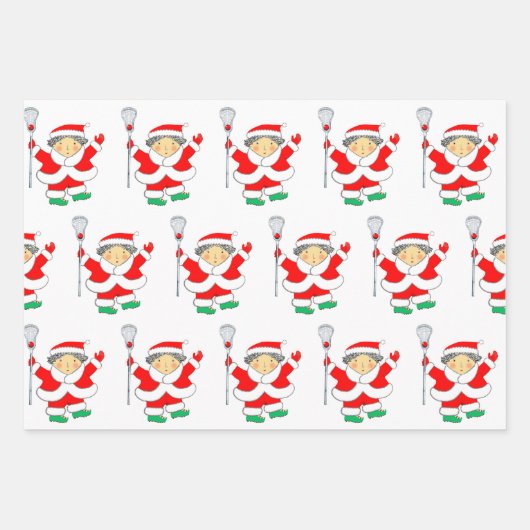Lacrosse Holiday Gift Wrapping Paper (Voorkant 2)