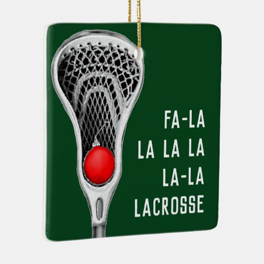 Lacrosse Holiday Gifts Keramisch Ornament (Rechts)