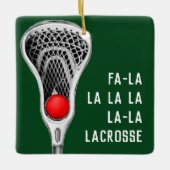Lacrosse Holiday Gifts Keramisch Ornament (Voorkant)