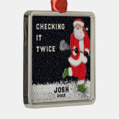 Lacrosse Holiday Gifts Metalen Ornament (Rechts)