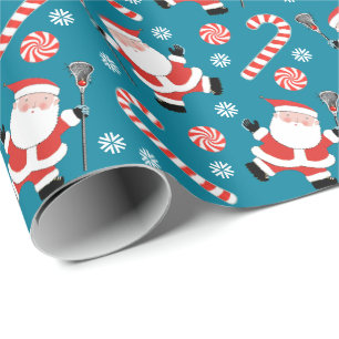 Lacrosse Holiday Gifts Wrapping Paper Cadeaupapier