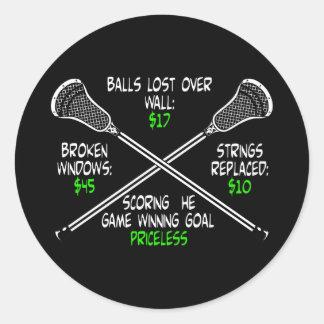 Lacrosse Humor Onbetaalbaar 2 Sticker