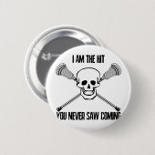 Lacrosse ik ben de Hit Ronde Button 5,7 Cm (Voorkant /achterkant)