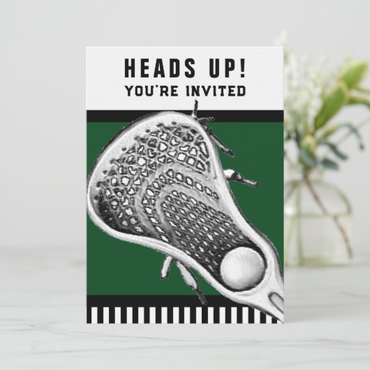 Lacrosse-injecties Kaart (Staand voorkant)