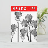 Lacrosse-injecties Kaart (Staand voorkant)