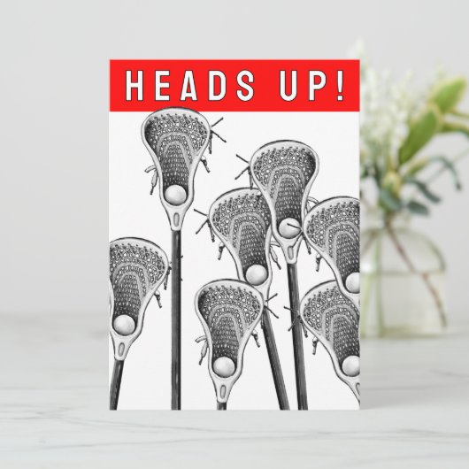 Lacrosse-injecties Kaart (Staand voorkant)