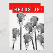 Lacrosse-injecties Kaart (Voorkant / Achterkant)