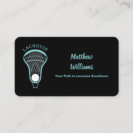 Lacrosse-instructeur Visitekaartje (Voorkant)