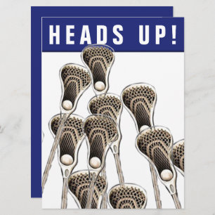 Lacrosse Invitation Kaart