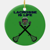 Lacrosse is het leven keramisch ornament (Achterkant)