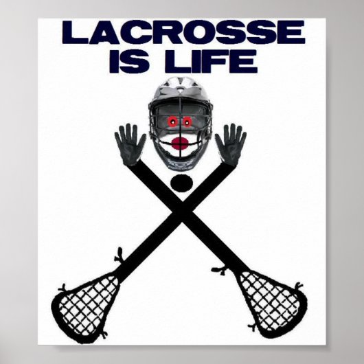 Lacrosse is het leven poster (Voorkant)