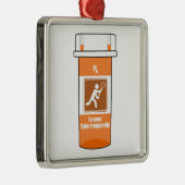 Lacrosse Is Mijn Drug Metalen Ornament (Rechts)