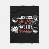 Lacrosse is mijn favoriete seizoen fleece deken (Voorkant)