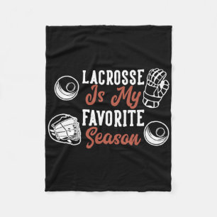 Lacrosse is mijn favoriete seizoen fleece deken