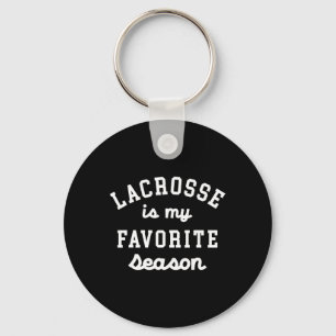 Lacrosse is mijn favoriete seizoen voor mama papa sleutelhanger