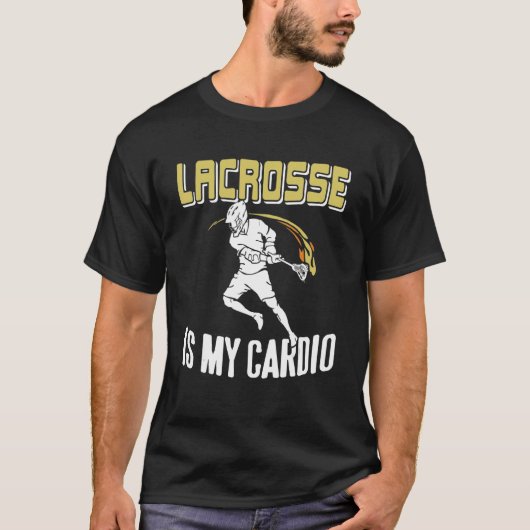 Lacrosse is mijn hart Geweldige Cadeau T-shirt (Voorkant)