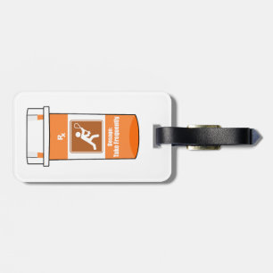 Lacrosse is mijn medicijn bagagelabel