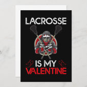 Lacrosse is mijn Valentijn Lacrosse Valentijnsdag Kaart (Voorkant / Achterkant)
