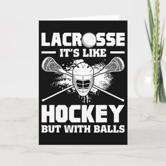 Lacrosse It's Like Hockey But With Funny Player  Kaart