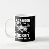 Lacrosse It's Like Hockey But With Funny Player  Koffiemok (Links)
