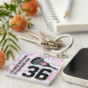 Lacrosse Jersey Number Team Sportnaam Sleutelhanger