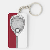 Lacrosse-keeper Aandenken Sleutelhanger (achterkant)