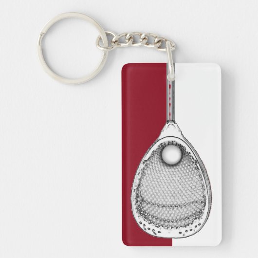 Lacrosse-keeper Aandenken Sleutelhanger (Voorkant)