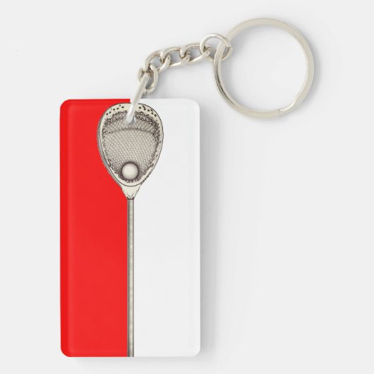 Lacrosse Keeper Cadeaus Sleutelhanger (achterkant)