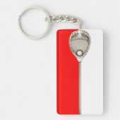 Lacrosse Keeper Cadeaus Sleutelhanger (Voorkant)