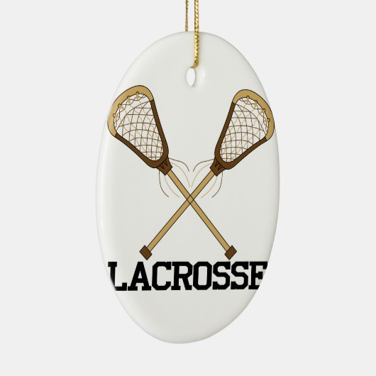 Lacrosse Keramisch Ornament (Rechts)